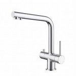 CRYSTAL Chrom Blue Water - Bateria kuchenna czterodrożna