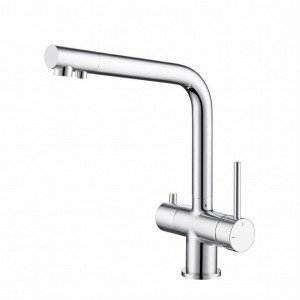 CRYSTAL Chrom Blue Water - Bateria kuchenna czterodrożna