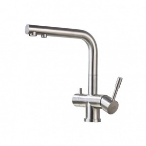 ZARA Inox Blue Water - Bateria kuchenna trójdrożna