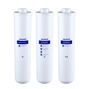 Zestaw wkładów  Aquaphor K2, K5 i K7M do filtra RO-101S Morion + Timer gratis | Duża wymiana