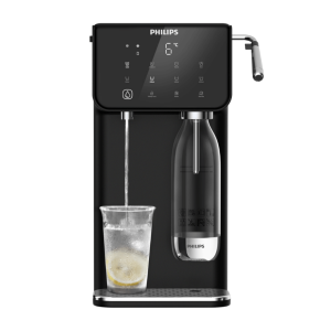 Nablatowy dystrybutor wody Philips ADD5962BK z wodą gazowaną