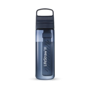 LifeStraw Go 2.0 Aegean Sea 650ml — Granatowa butelka filtrująca turystyczna