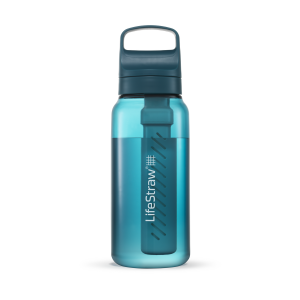 LifeStraw Go 2.0 Laguna Teal 1L — Turkusowa butelka z filtrem membranowo-węglowym