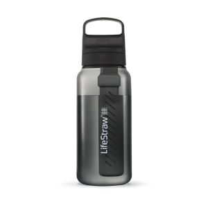 LifeStraw Go 2.0 Nordic Noir 1L — Czarny bidon na wodę z filtrem