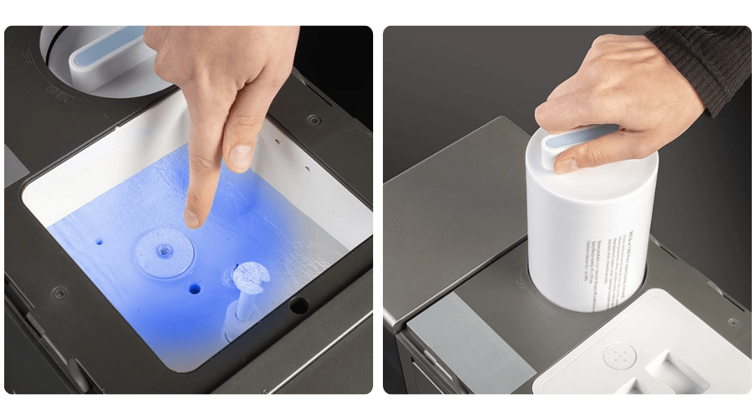 System filtracji i lampa UV-C w dystrybutorze wody Miraqua Omega 2